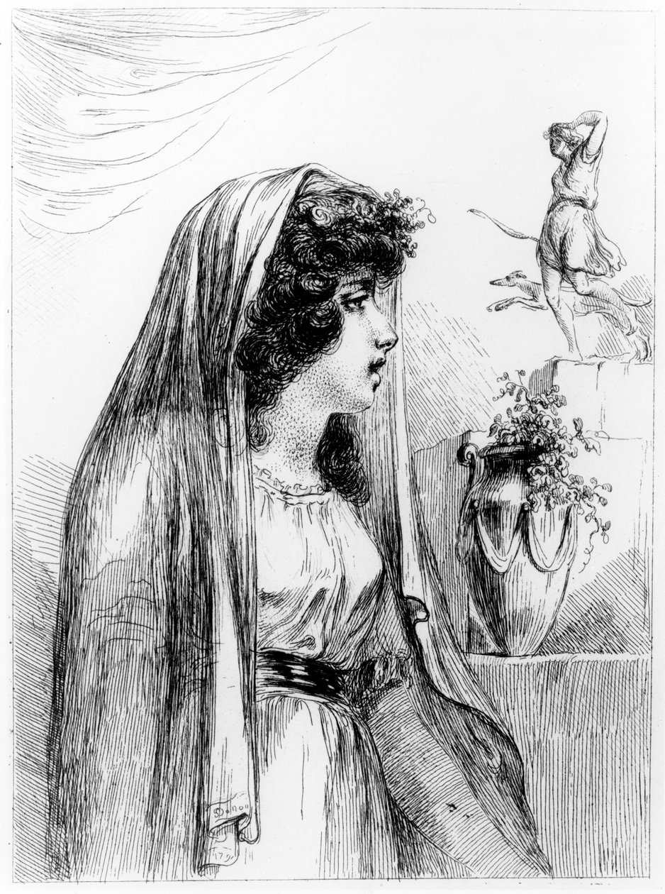 Lady Hamilton jako Diana-Hecate, 1791 od Dominique Vivant Denon