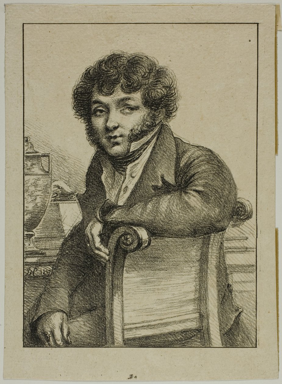 Portrét Bruneta, tiskař od Dominique Vivant Denon