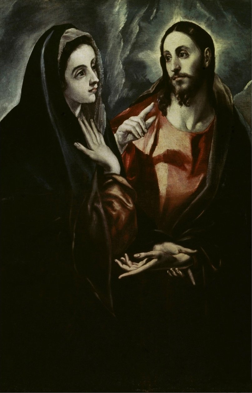 Kristus se loučí s Marií od El Greco