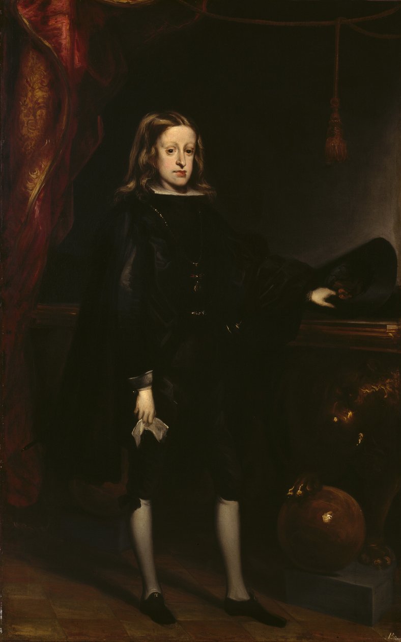 Karel II., španělský král, kolem roku 1673 (olej na plátně) od Don Juan Carreno de Miranda