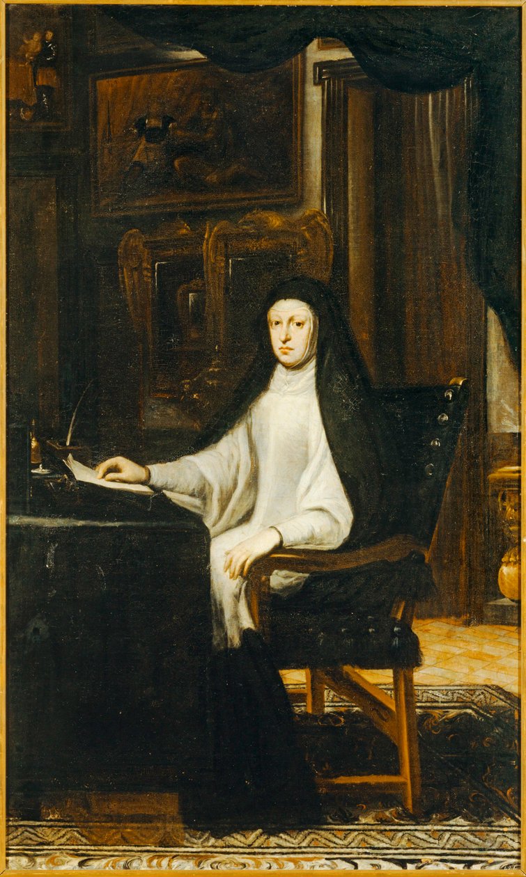 Královna Marie Anna Rakouská, dcera císaře Ferdinanda III., se stala ... od Don Juan Carreno de Miranda