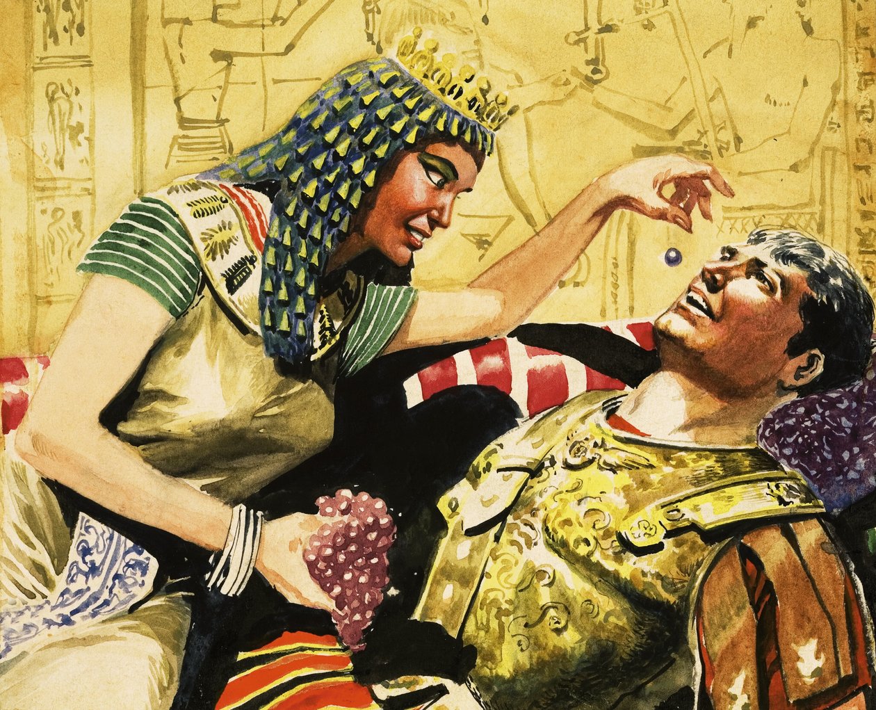 Kleopatra a Caesar od Don Lawrence