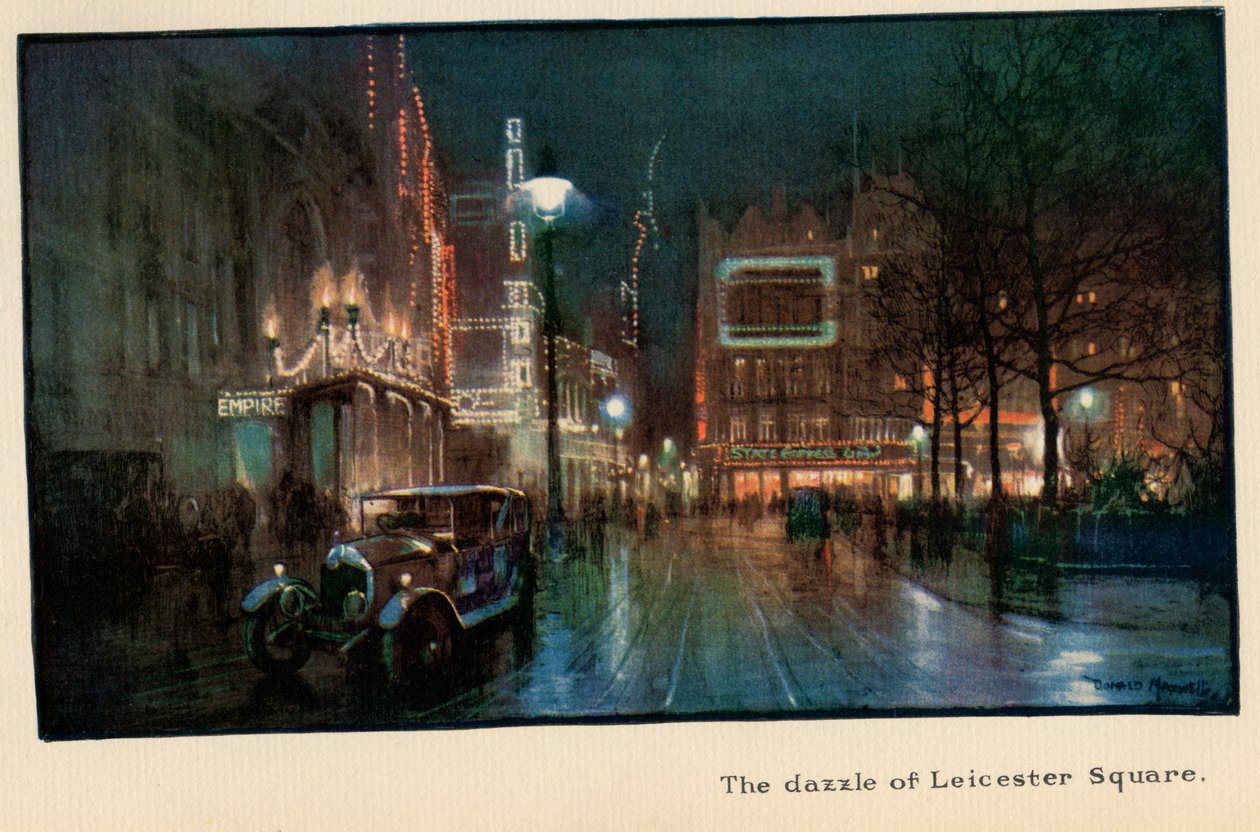 Oslnění na Leicester Square, z knihy "The New Lights o