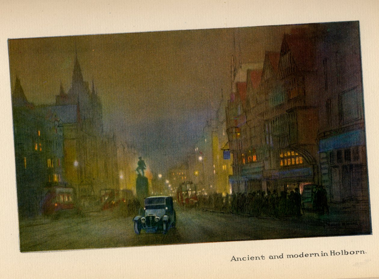 Starobylá a moderní čtvrť Holborn, z knihy "The New Lights o