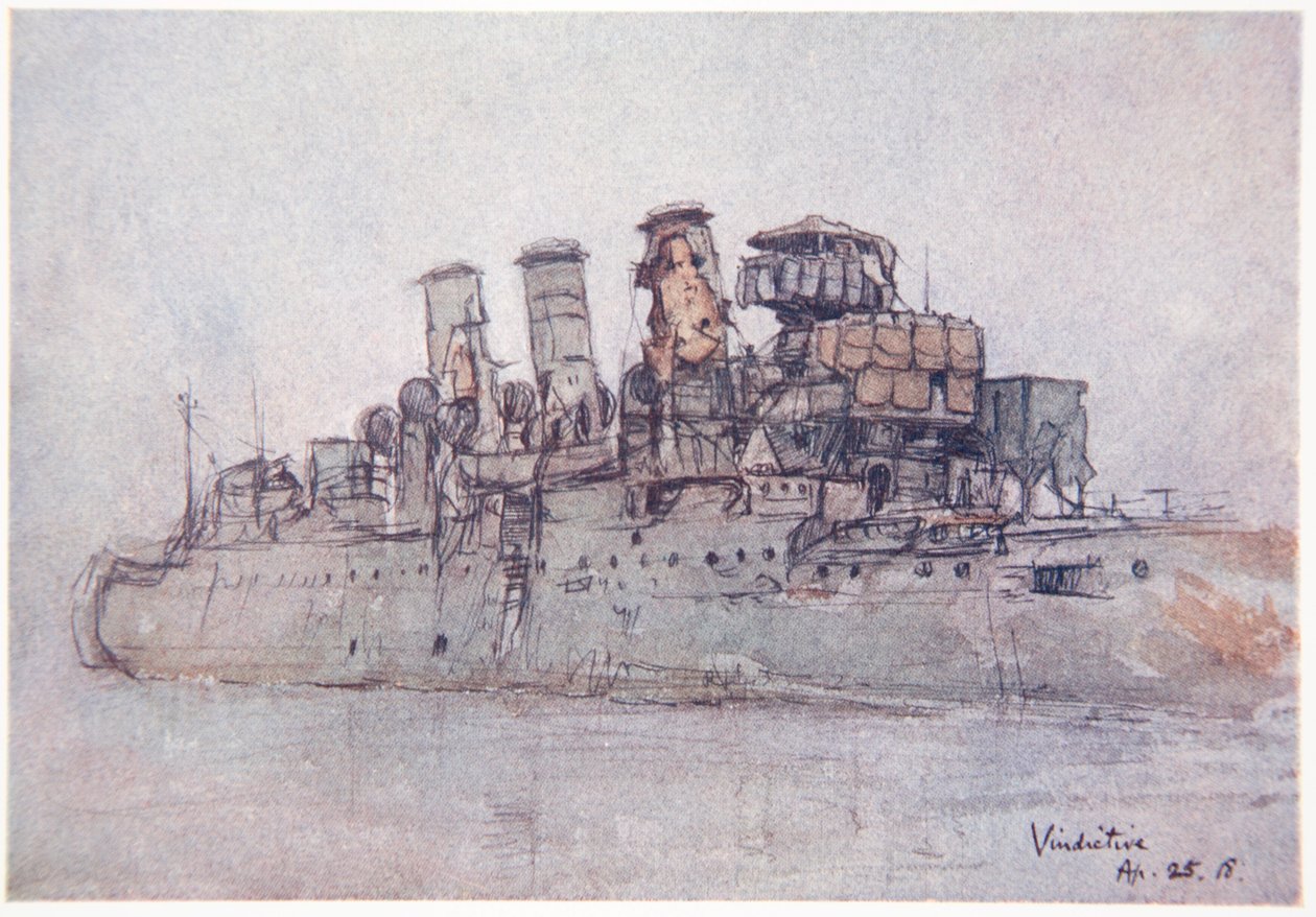 H.M.S. Pomstychtivý, 25. dubna 1918, ilustrace z 