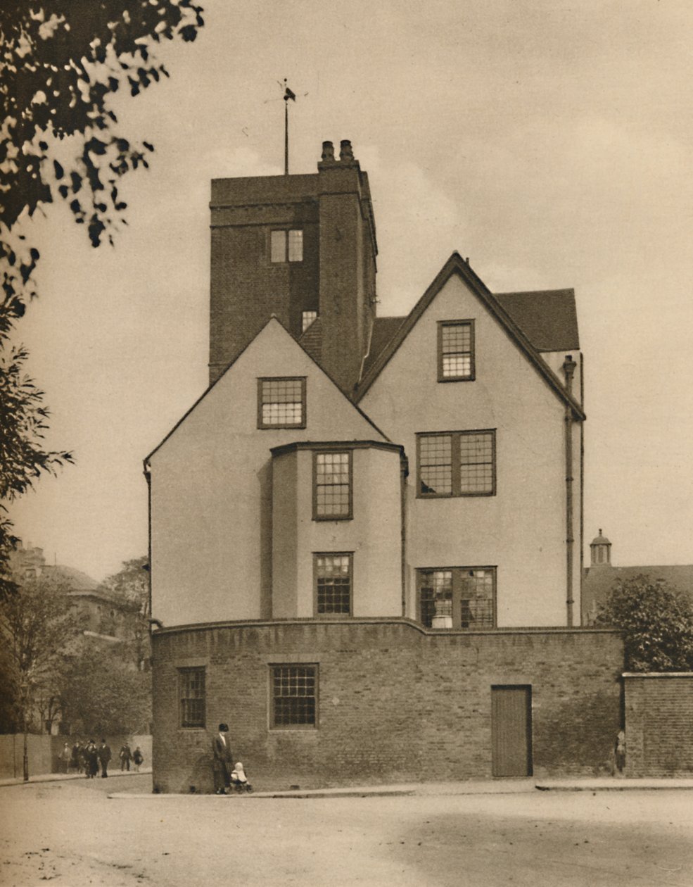 Canonbury Tower, starý panský dům přeměněný na společenský klub, c1935. od Donald McLeish