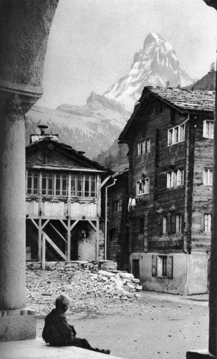 Matterhorn, Zermatt, Švýcarsko, c1924 od Donald McLeish