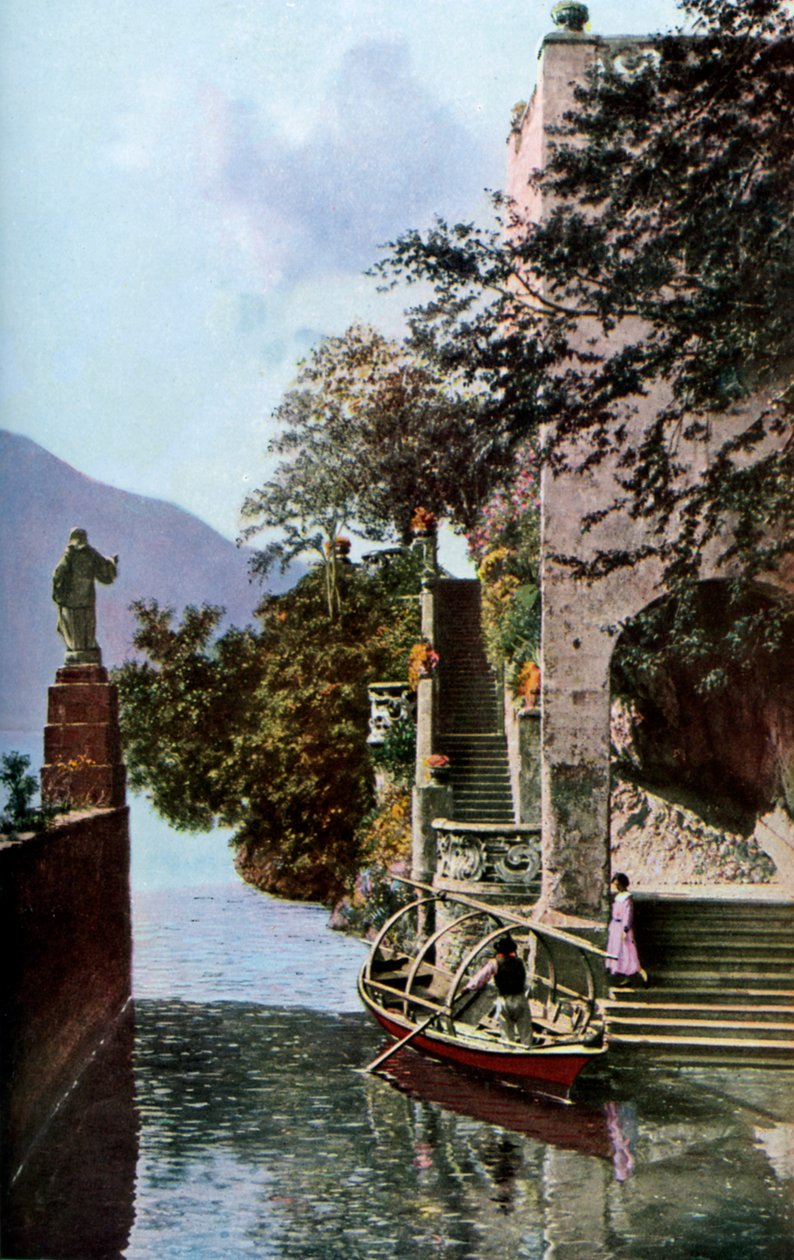 Villa del Balbianello, Lenno, jezero Como, Itálie, 30. léta 20. století od Donald McLeish