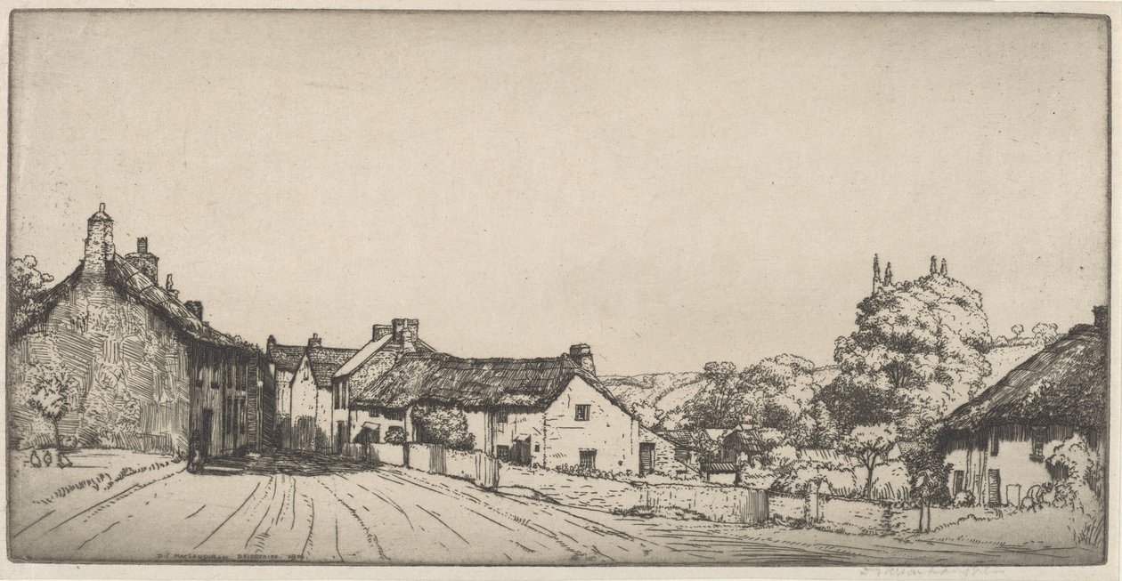 Devonshire Village od Donald Shaw MacLaughlan