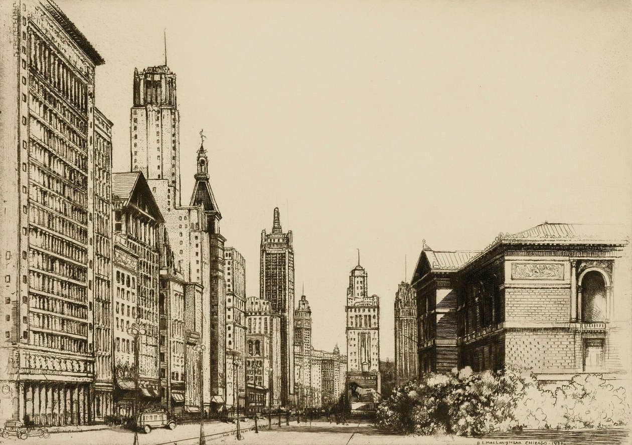 Chicago, Michigan Avenue č. 1 od Donald Shaw MacLaughlan