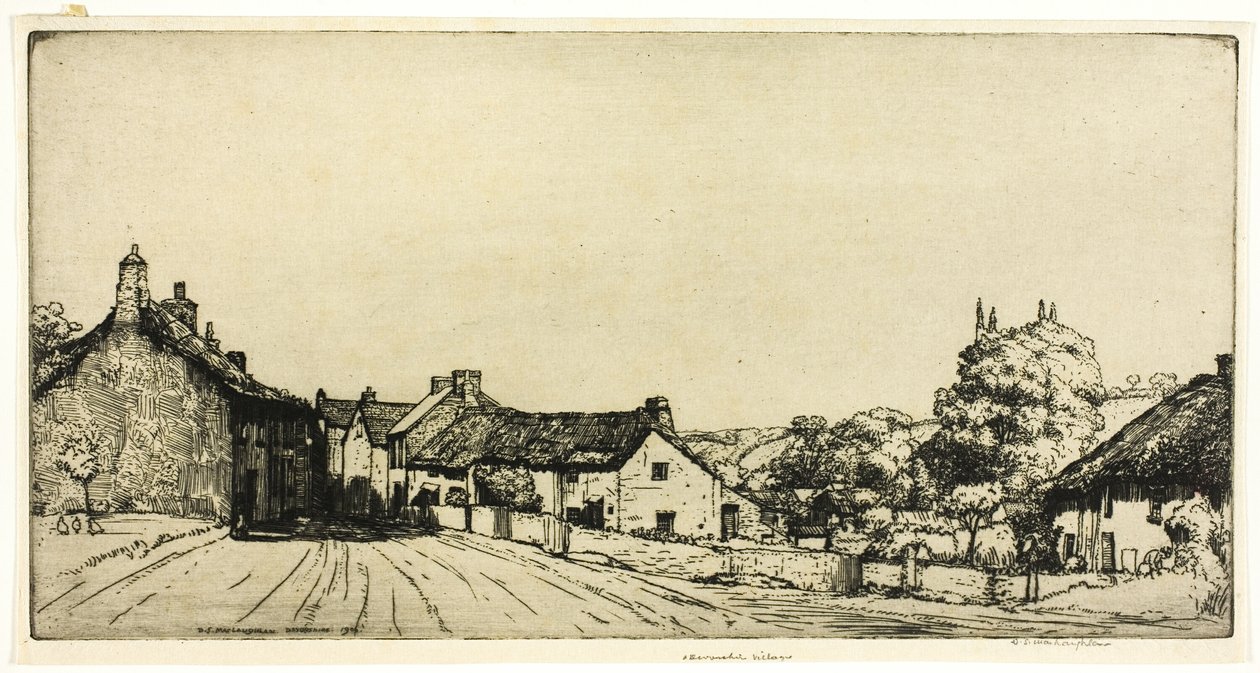 Devonshire Village od Donald Shaw MacLaughlan