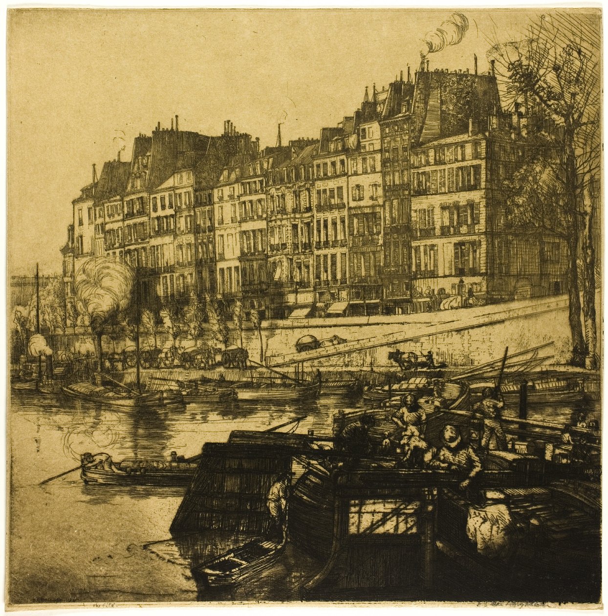 Město, Paříž od Donald Shaw MacLaughlan