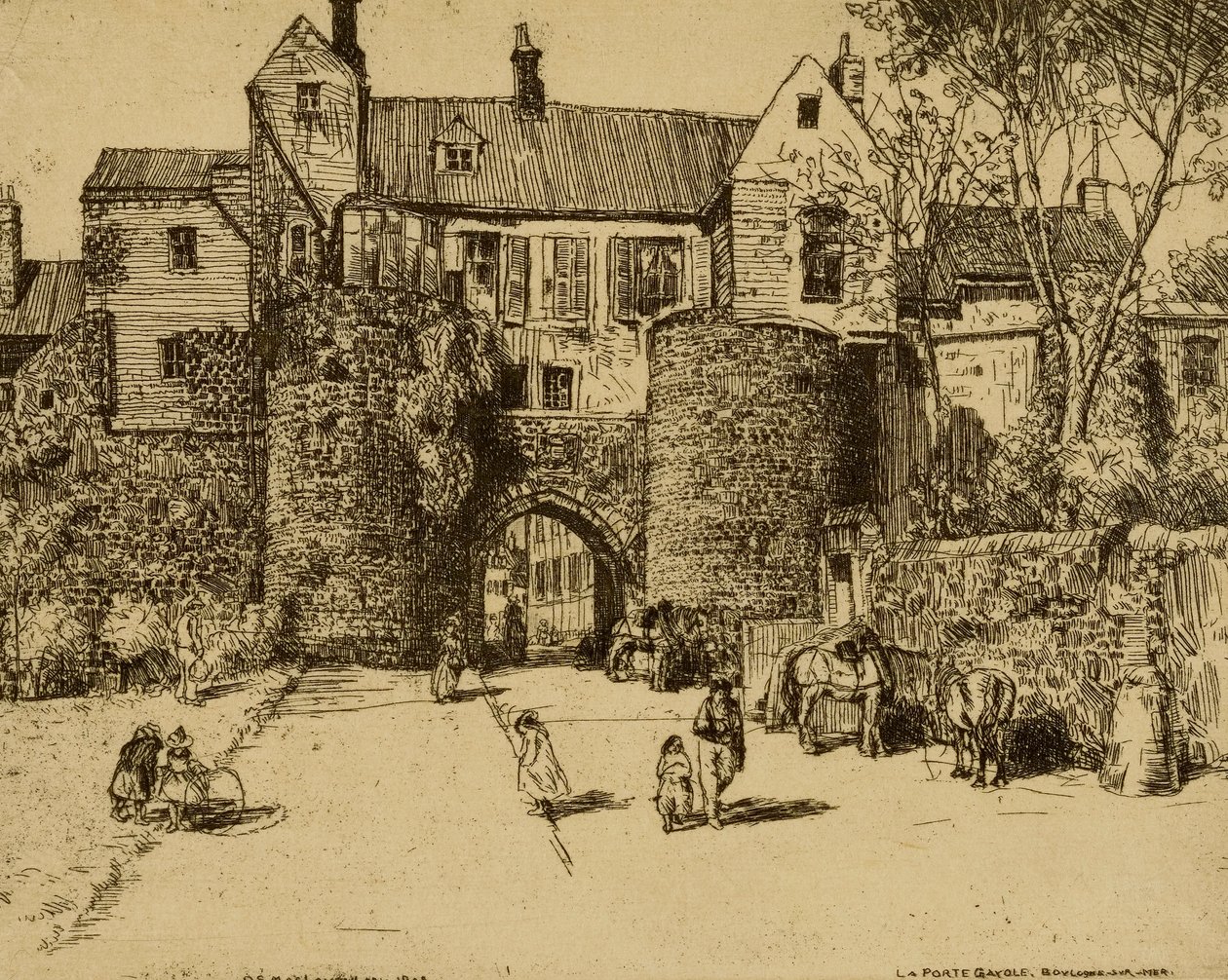 La Porte Gayole, Boulogne sur Mer od Donald Shaw MacLaughlan
