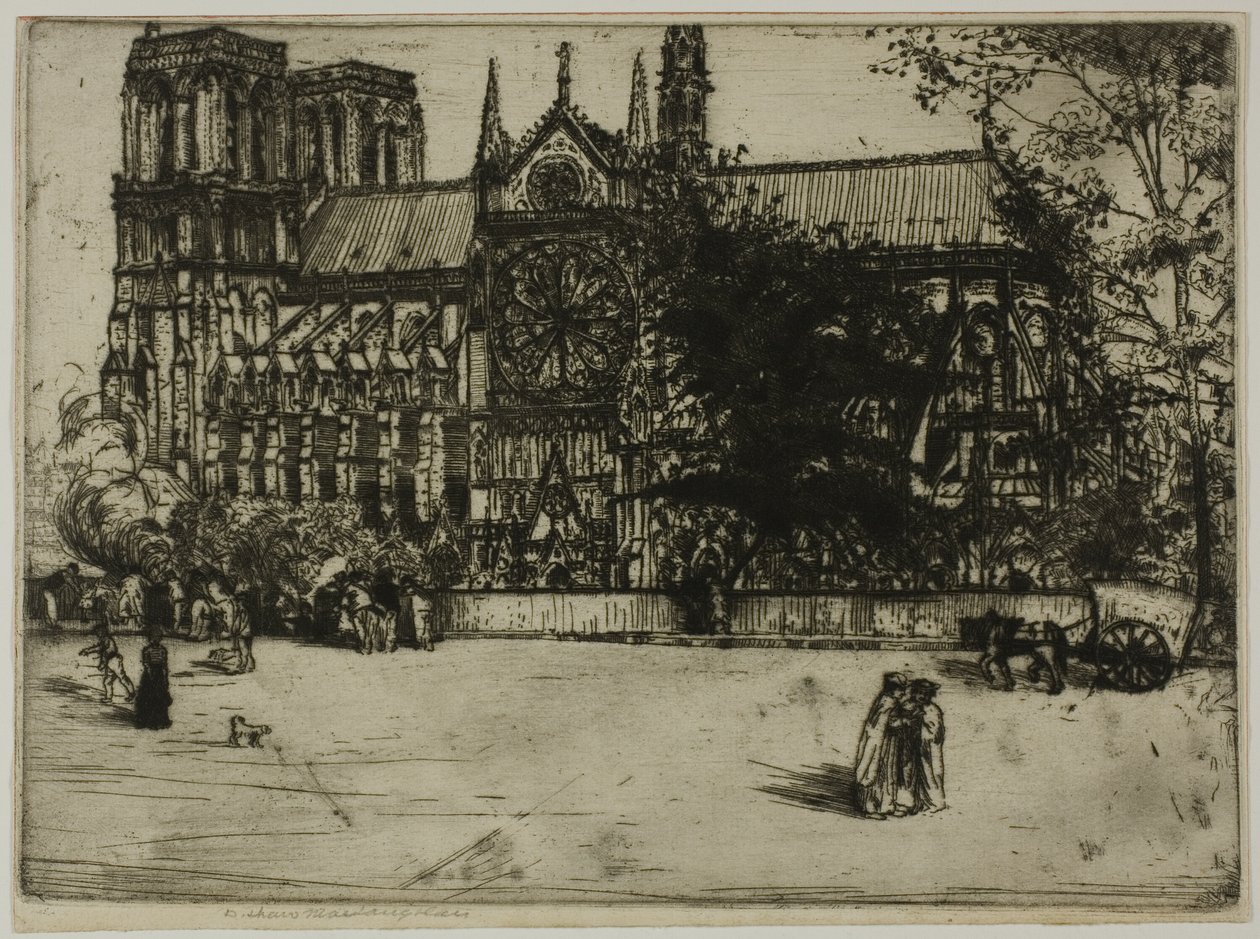Notre-Dame, Paříž od Donald Shaw MacLaughlan