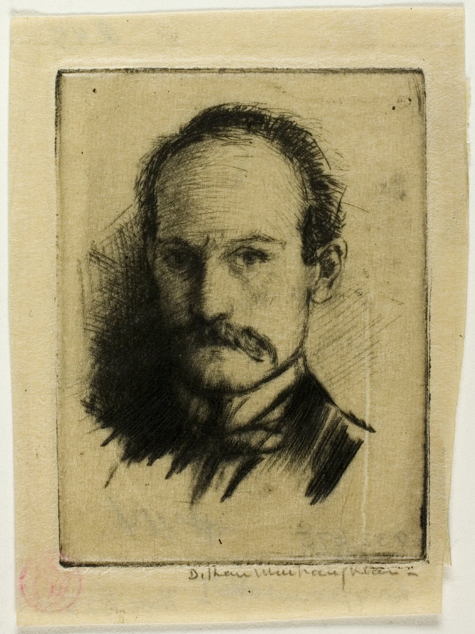 Portrét umělce od Donald Shaw MacLaughlan