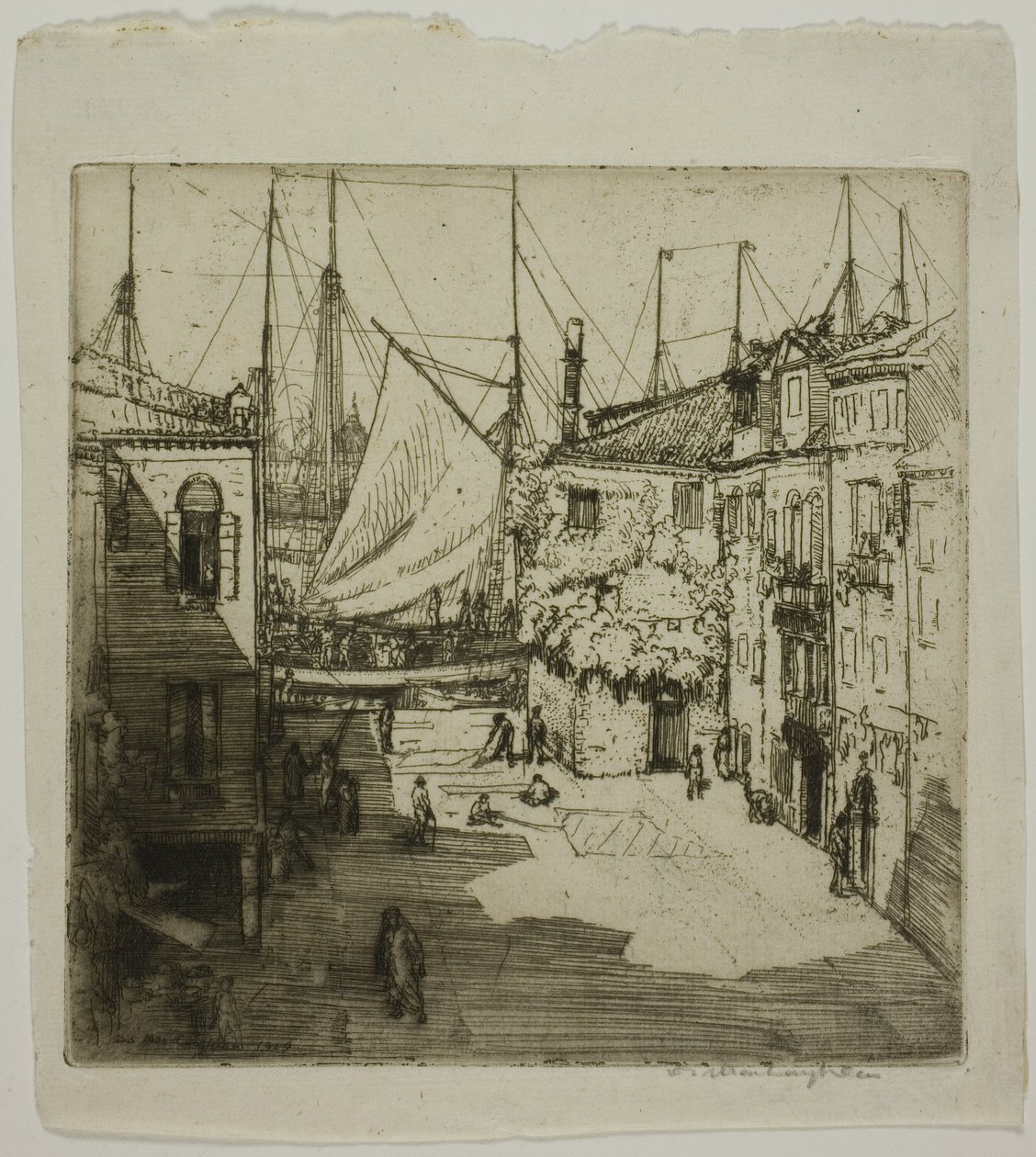 Sail Yard, Benátky od Donald Shaw MacLaughlan