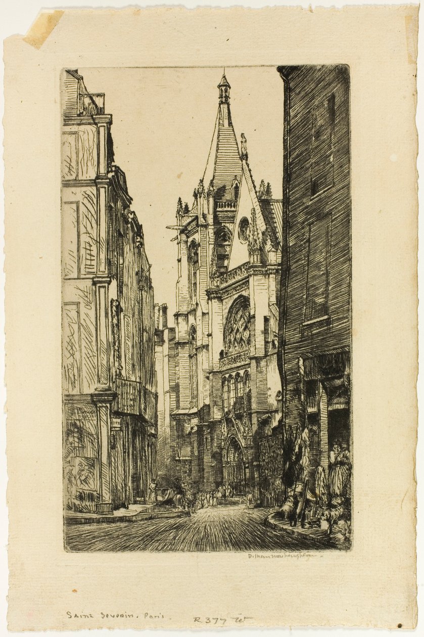 St. Severin, Paříž od Donald Shaw MacLaughlan