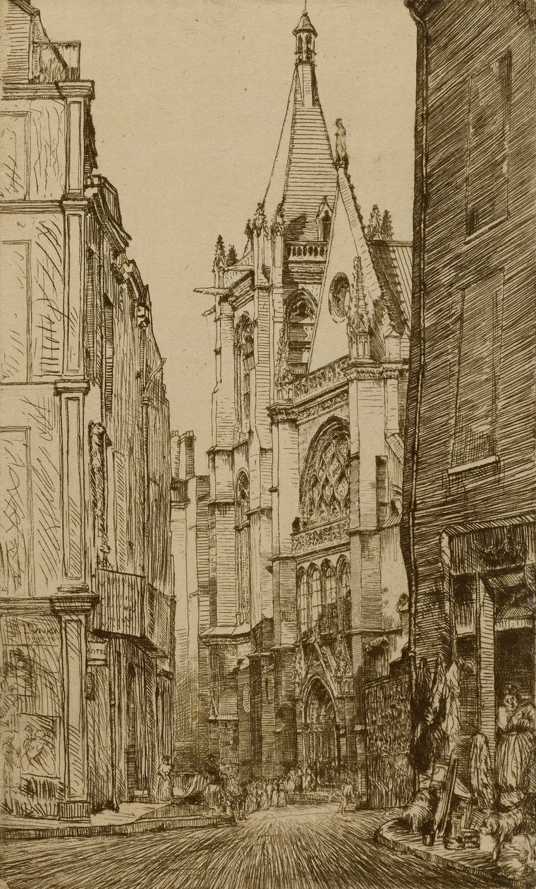 St. Severin, Paříž od Donald Shaw MacLaughlan
