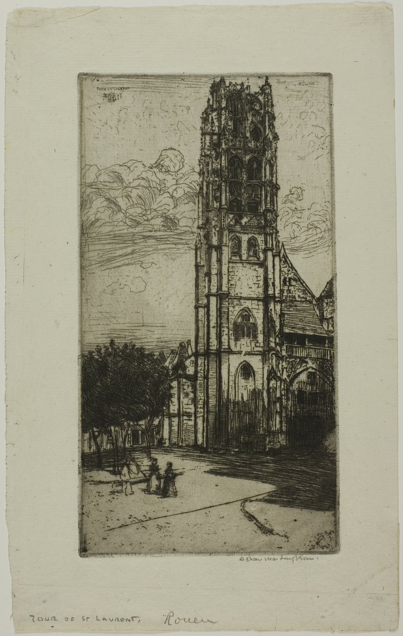 Prohlídka St. Laurent, Rouen od Donald Shaw MacLaughlan