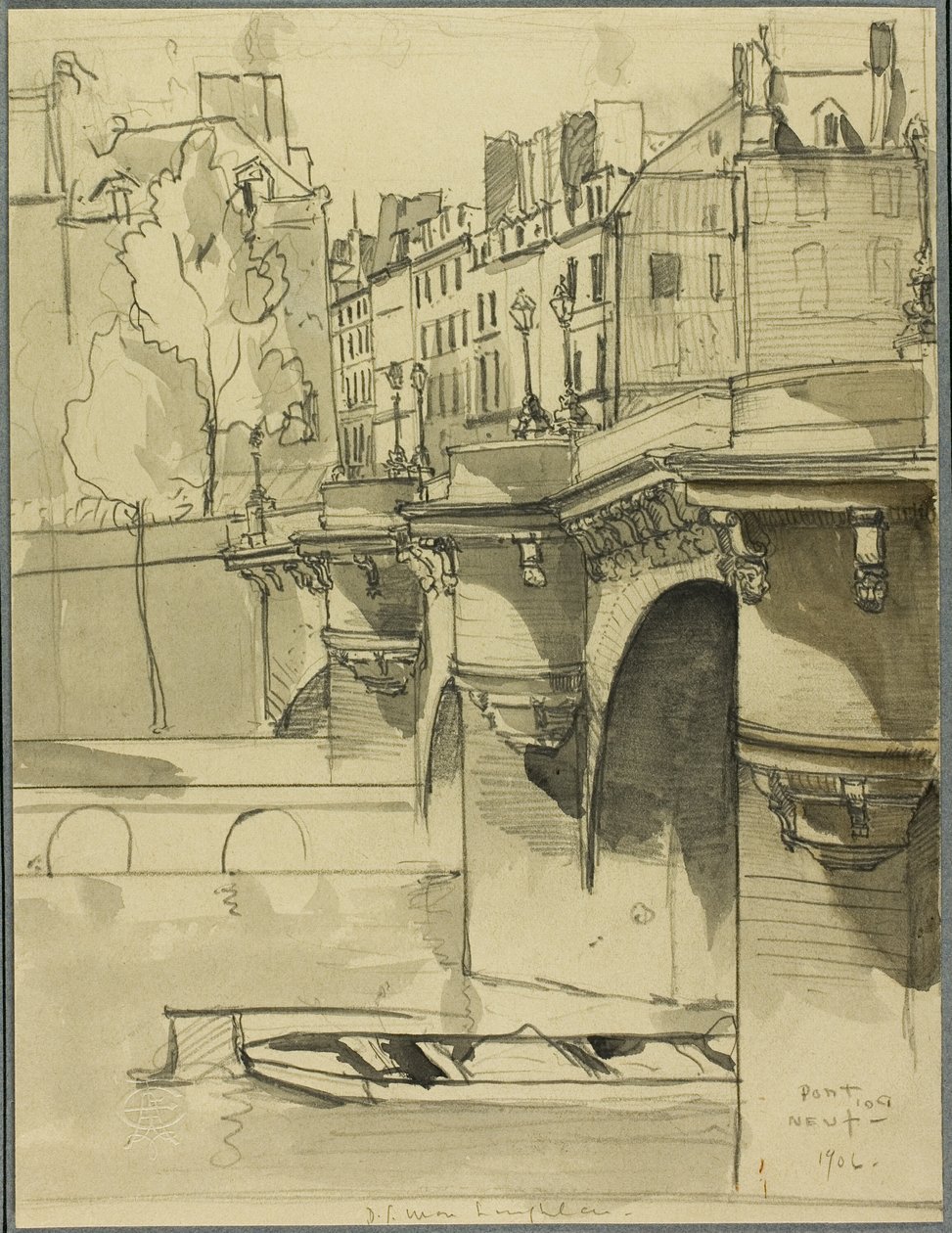 Pohled na Pont Neuf od Donald Shaw MacLaughlan