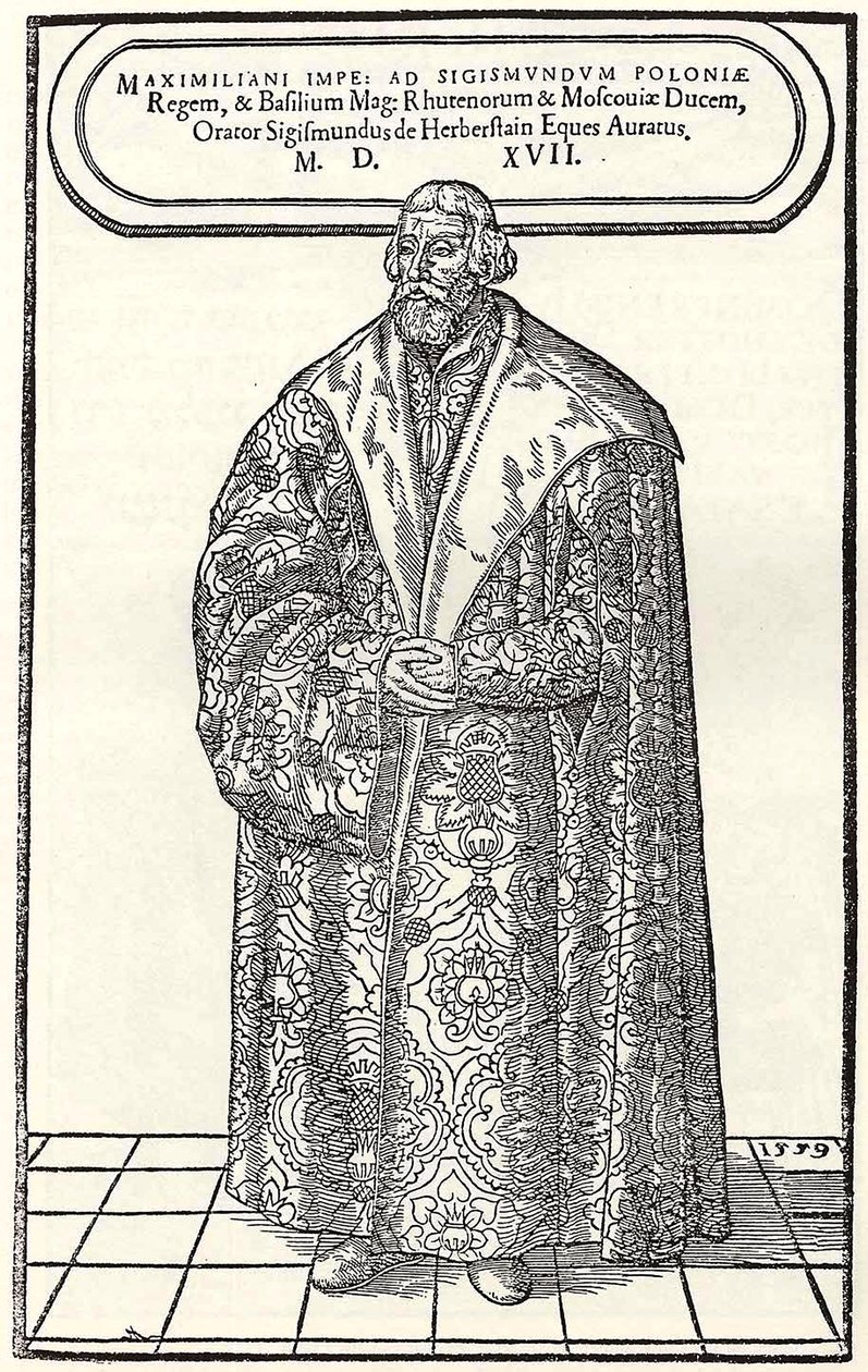 Portrét barona Sigmunda von Herbersteina, velvyslance v Polsku a Rusku, 1559 od Donat Hübschmann