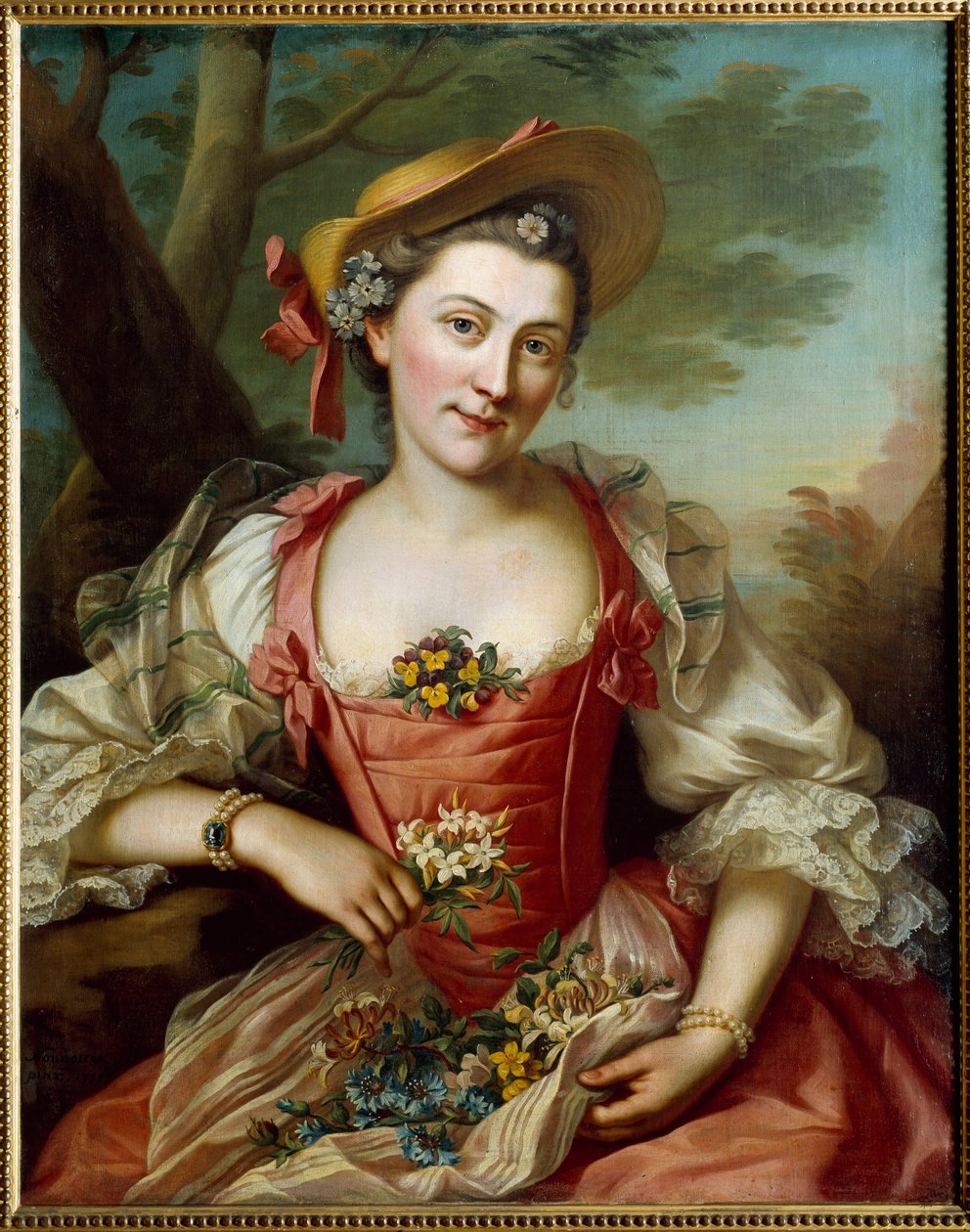 Portrét ženy Malba od Donatien Honotte (1707-1785) 18. století Dijon, Muzeum výtvarných umění od Donat Nonotte
