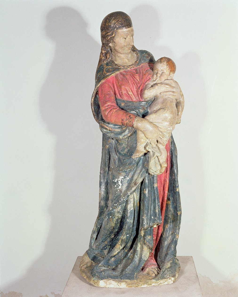 Madona s dítětem (polychromovaná omítka) od Donatello