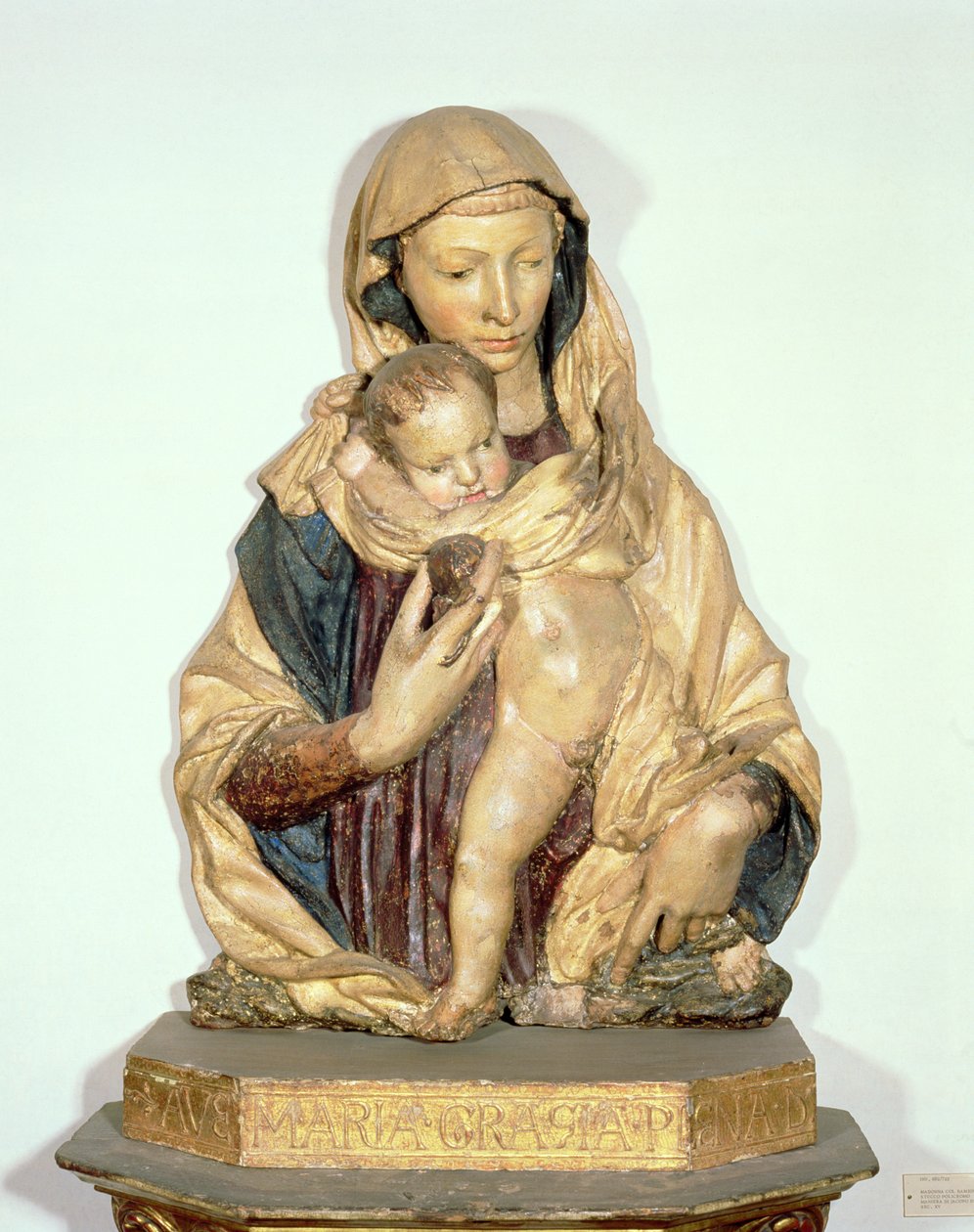 Madonna a dítě (polychromovaná terakota) od Donatello