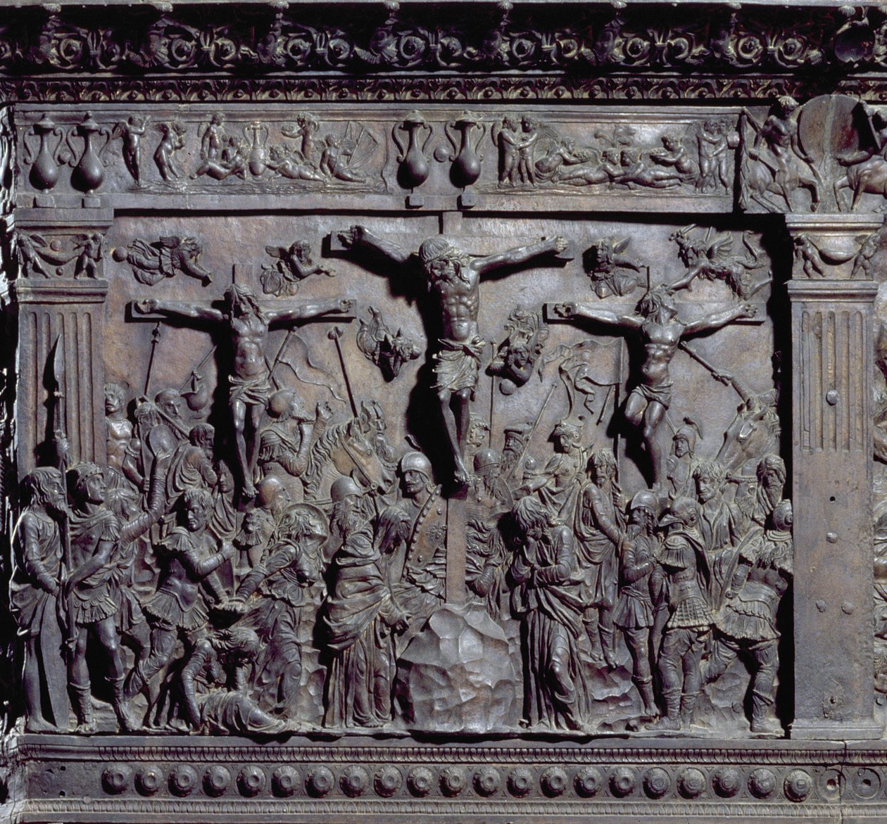 Kazatelna z jižní strany lodi, 1460 bronzový detail 237990 od Donatello