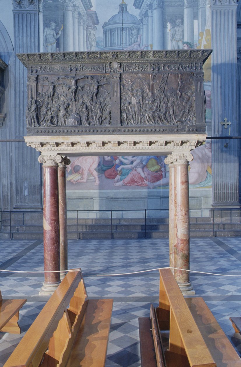Kazatelna na severní straně lodi, 1465 (bronz) od Donatello