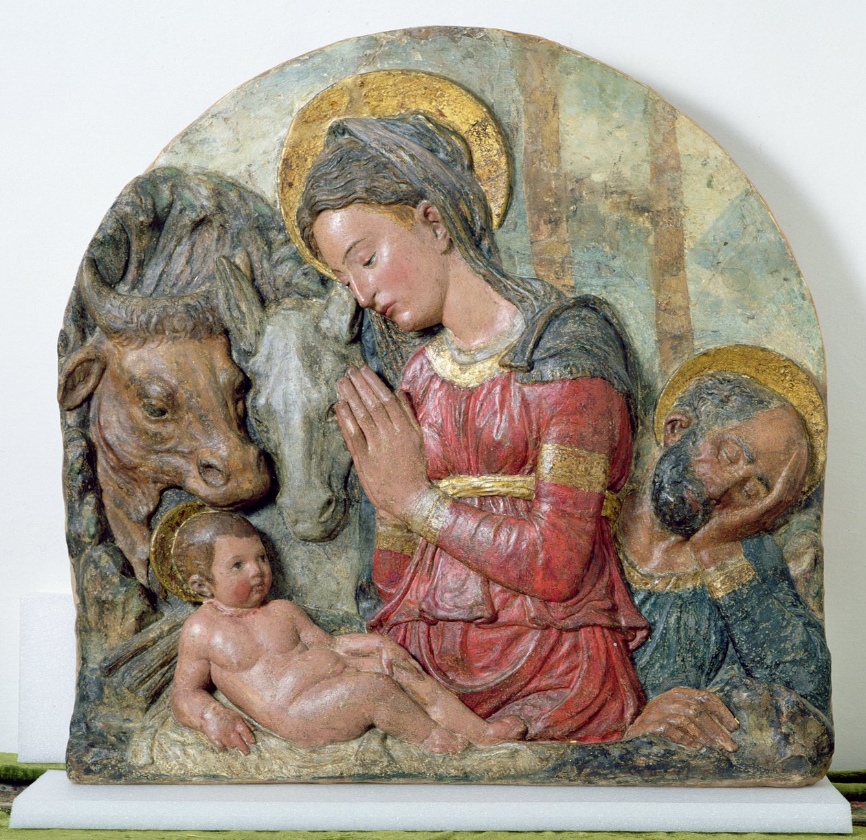 Narození Páně, kolem roku 1460 od Donatello