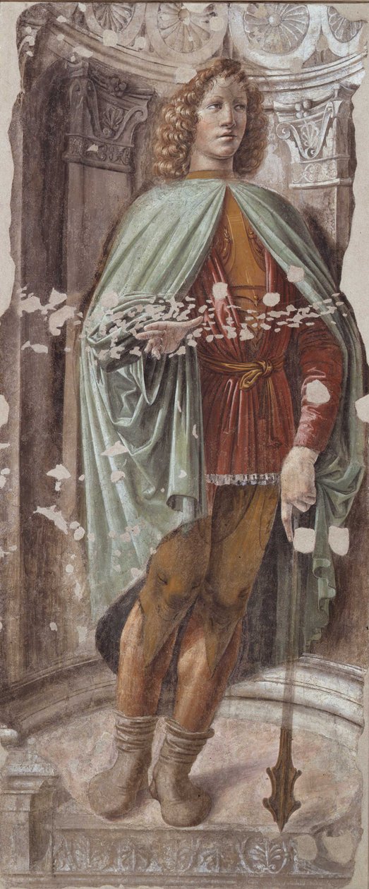 Bramante - Muž s palcátem, kolem roku 1486 od Donato Bramante