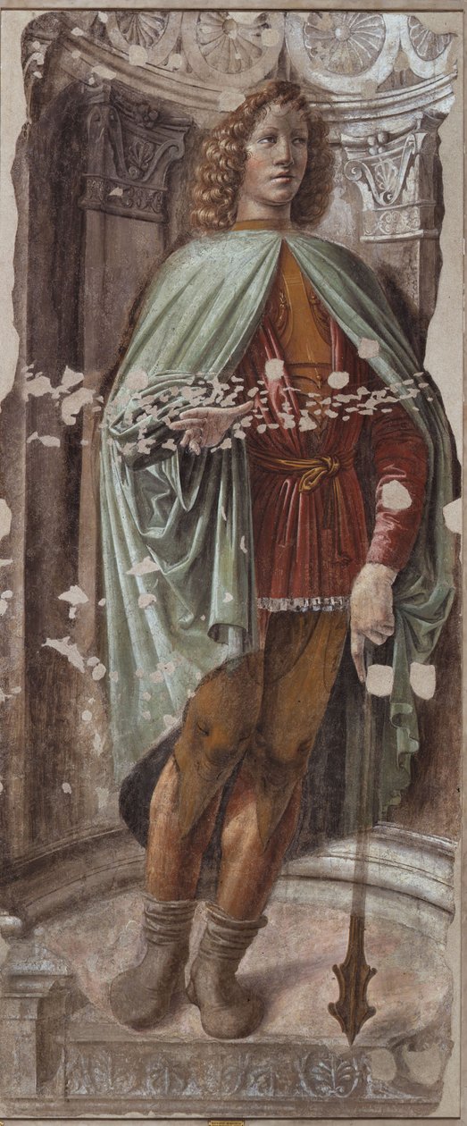 Muž s palcátem Muž s palcátem, cca 1487-1488 od Donato Bramante
