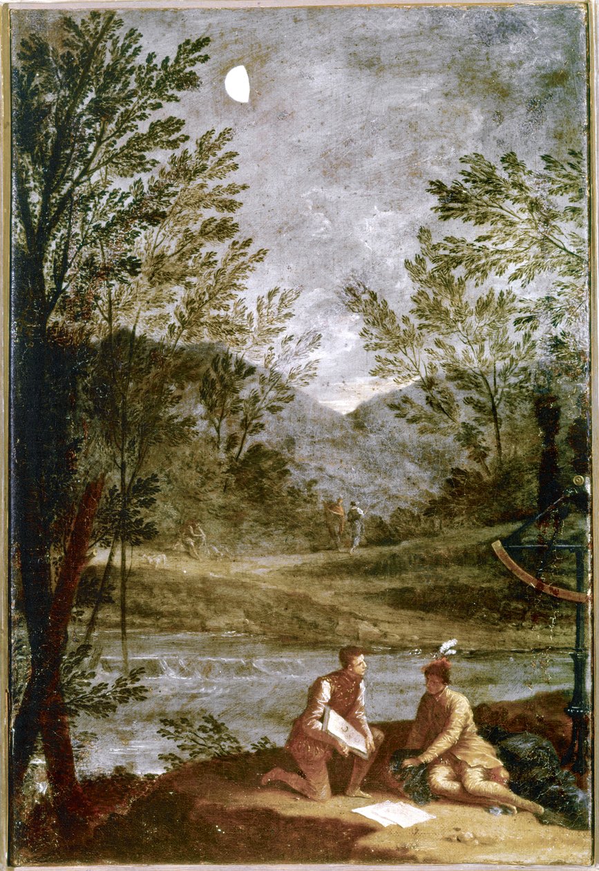 Astronomická pozorování. 1711. (olej na plátně) od Donato Creti