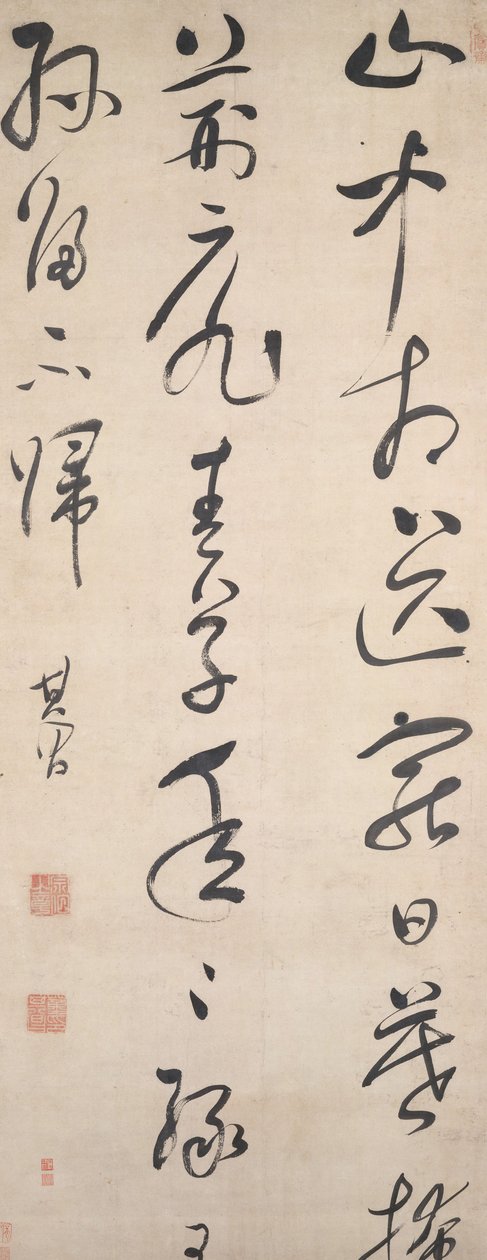 Báseň Wang Wei, po roce 1632. od Dong Qichang