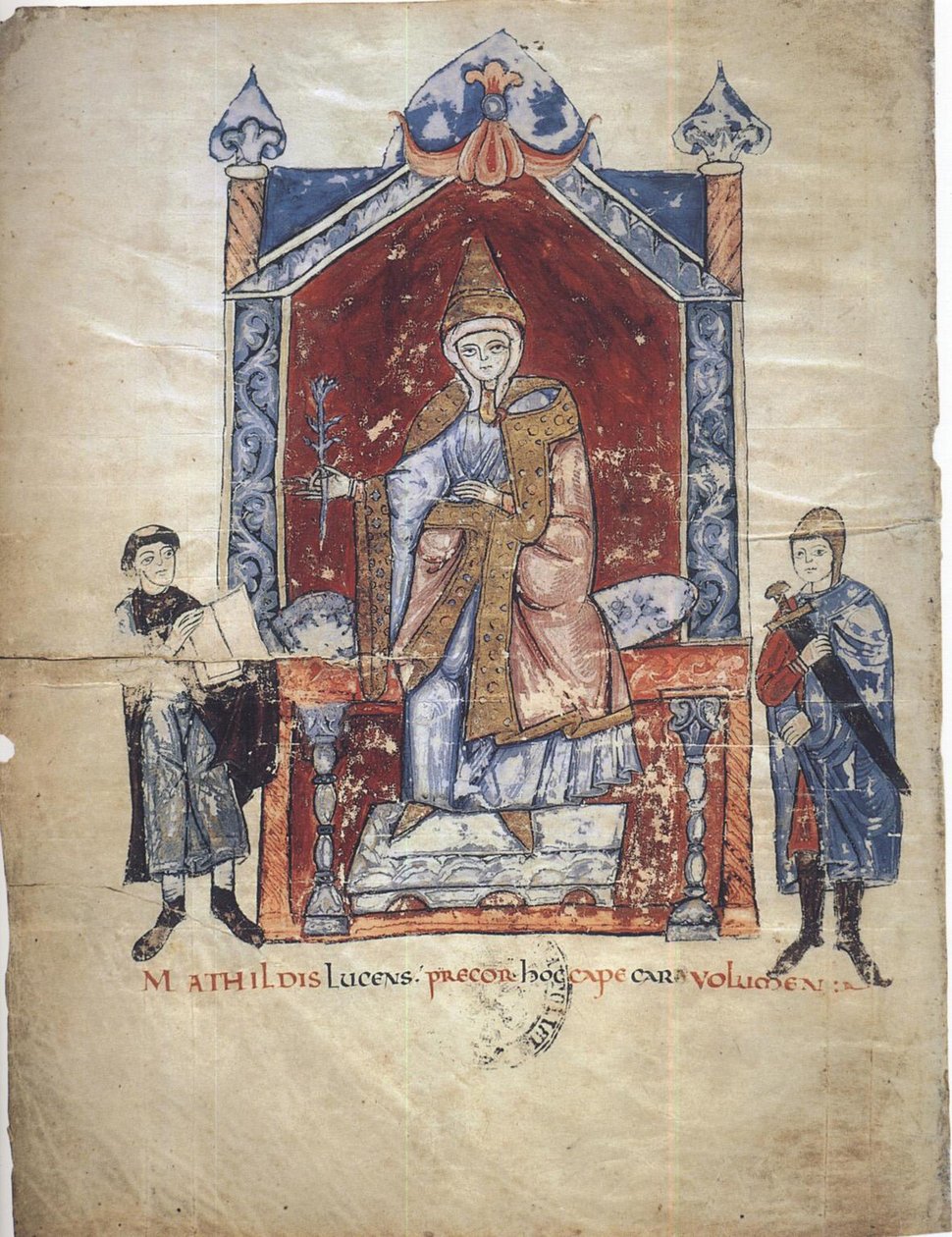 Matilda z Toskánska Od: Vita Mathildis di Donizone di Canossa, mezi 1111 a 1115 od Donizone di Canossa