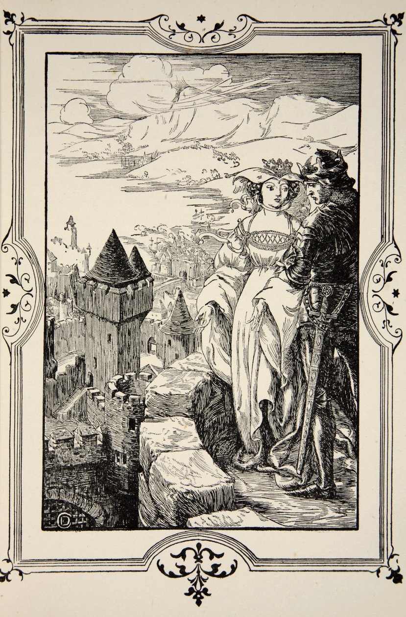 Annoure vynesl krále na cimbuří, ilustrace z 