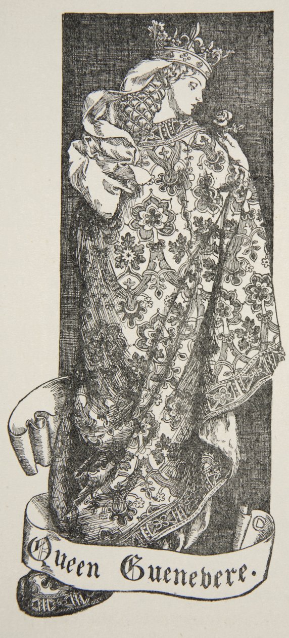 Královna Guenevere, ilustrace z 