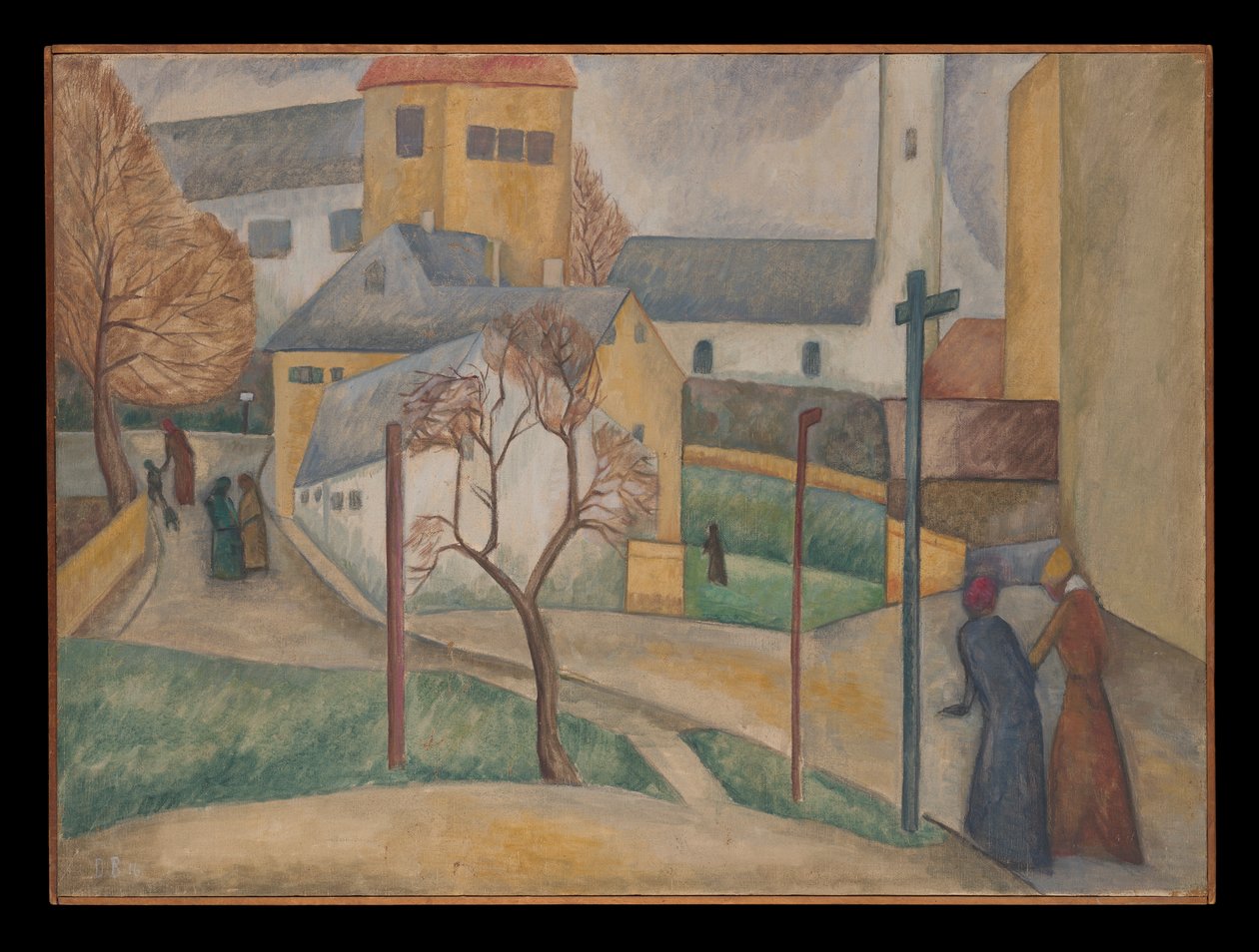 Village Street (Někdy) Zima od Dora Bromberger