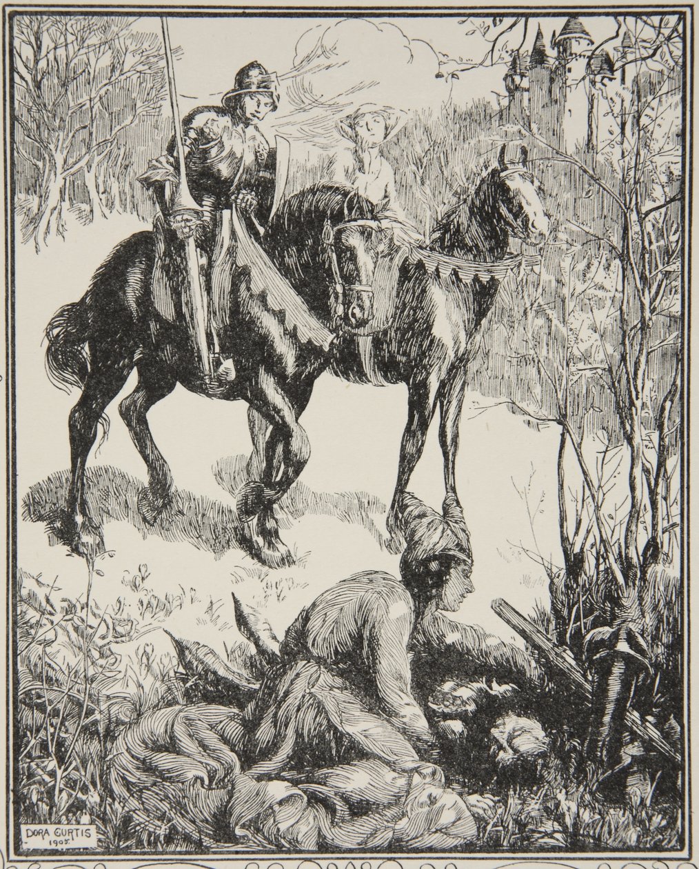 Hořce plačící dáma, ilustrace z 