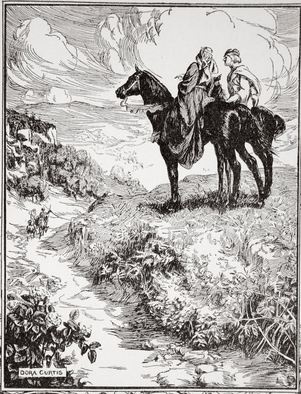 „Jak čekají na malém lesním návrší“, 1905. od Dora Curtis