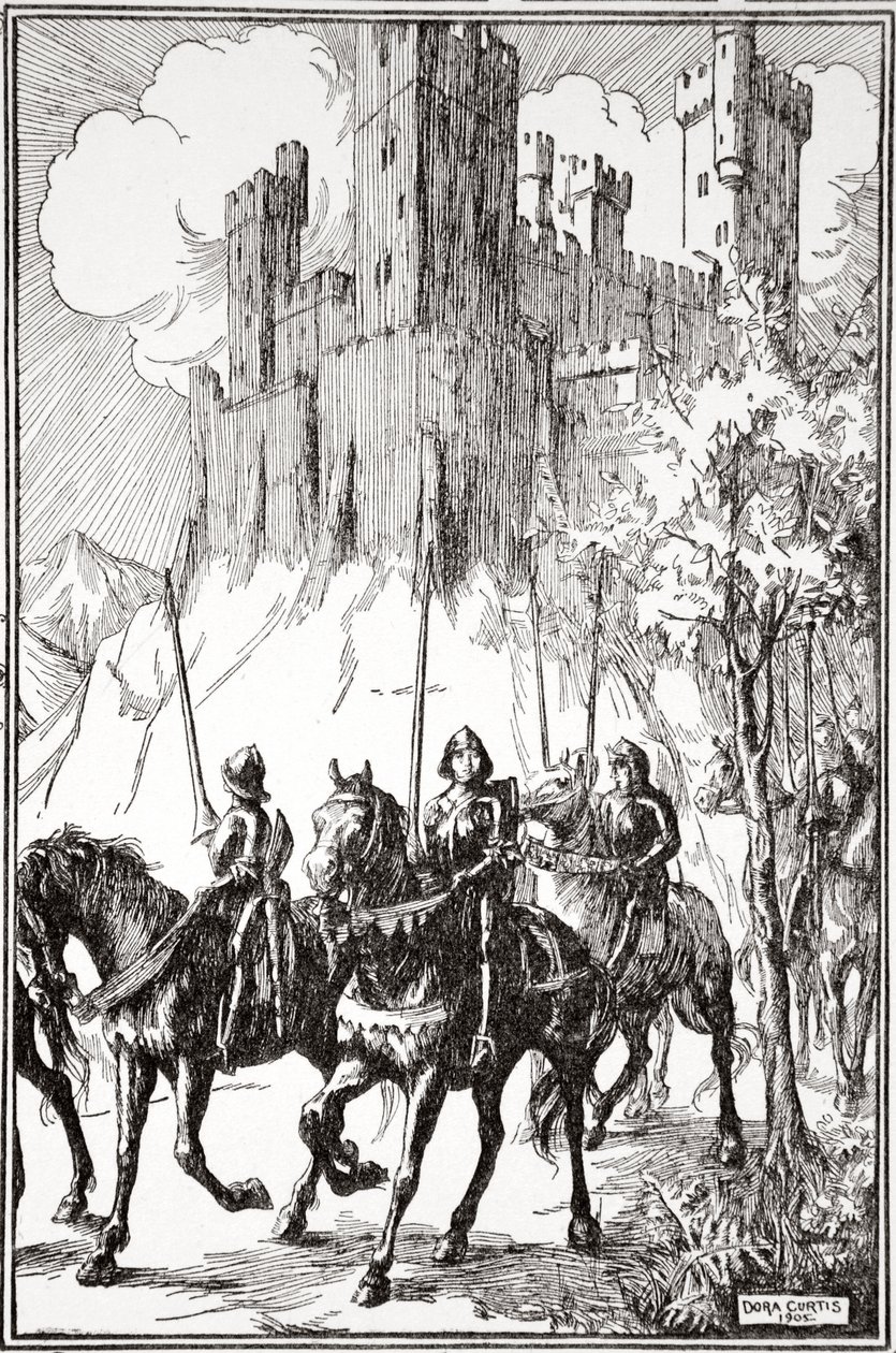 „Sir Galahad v opatství“, 1905. od Dora Curtis