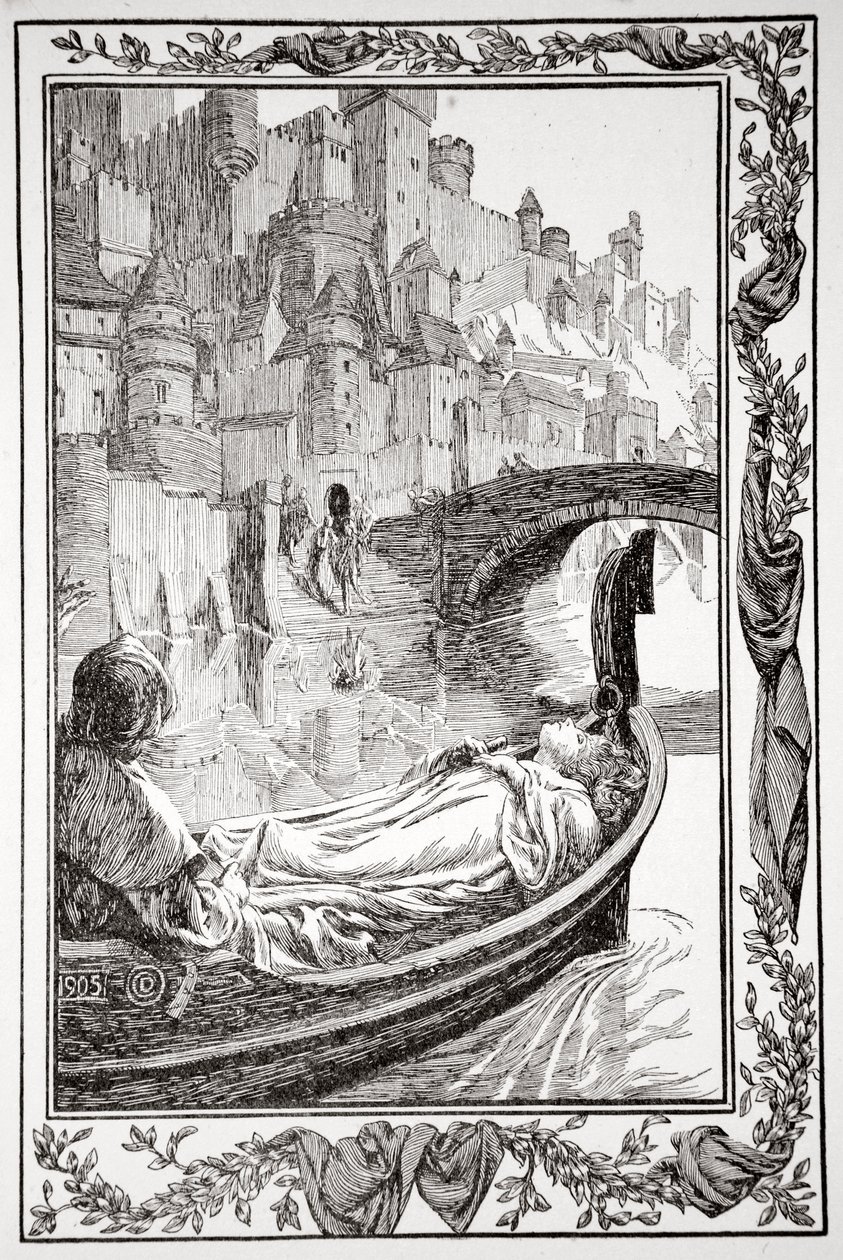 „Člun plul po řece“, 1905. od Dora Curtis