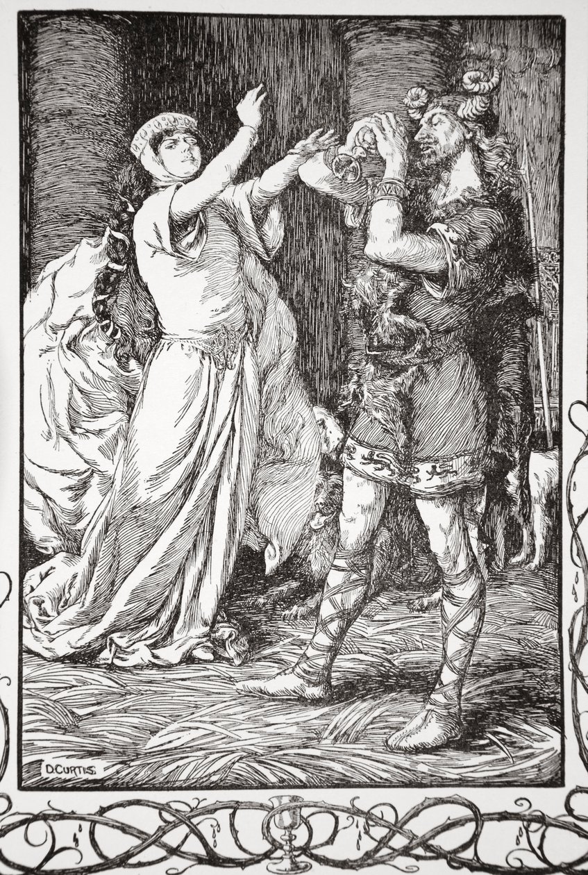 „Královna k němu křičela, aby to nechal“, 1905. od Dora Curtis