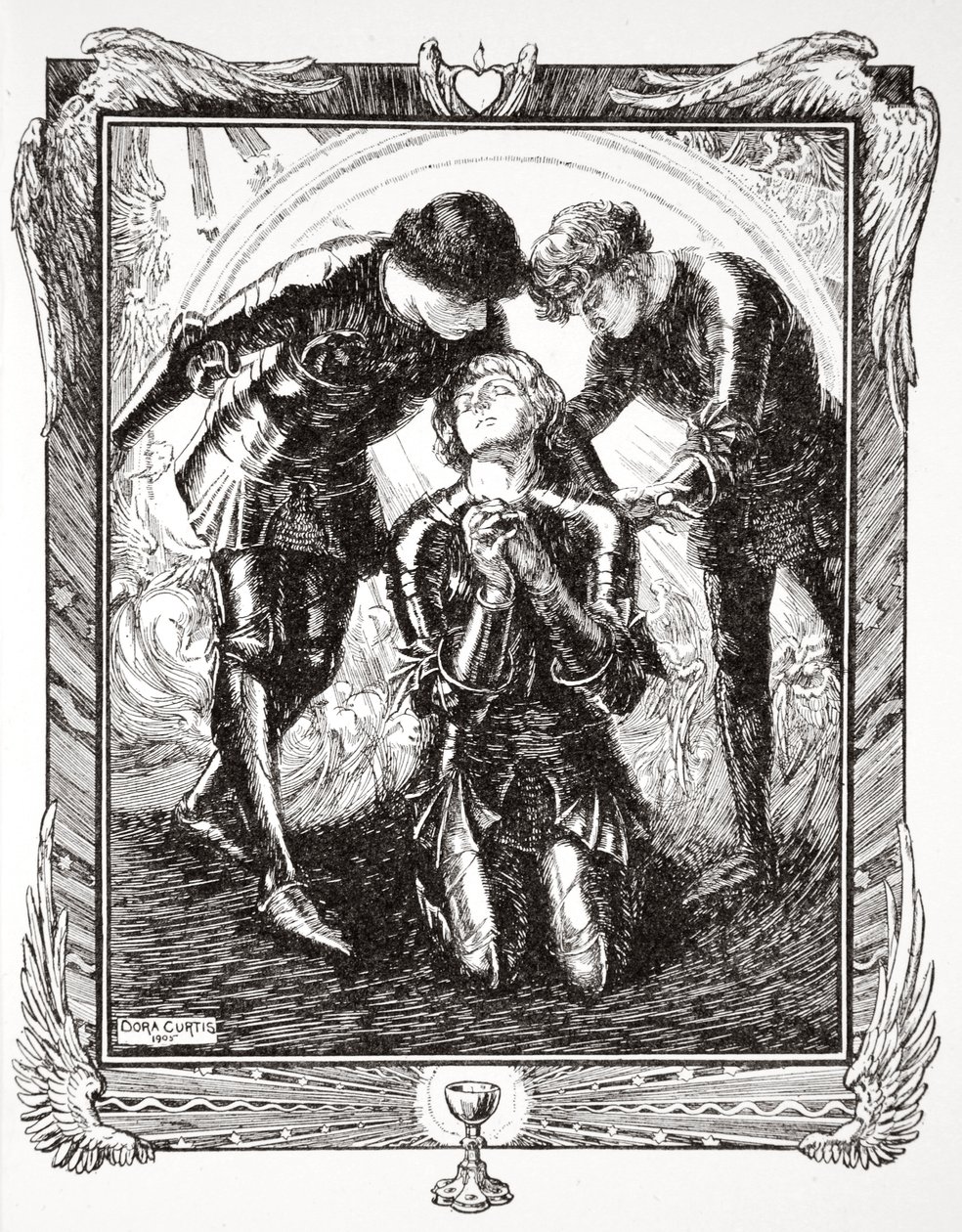 „Pak šli k siru Galahadovi“, 1905. od Dora Curtis
