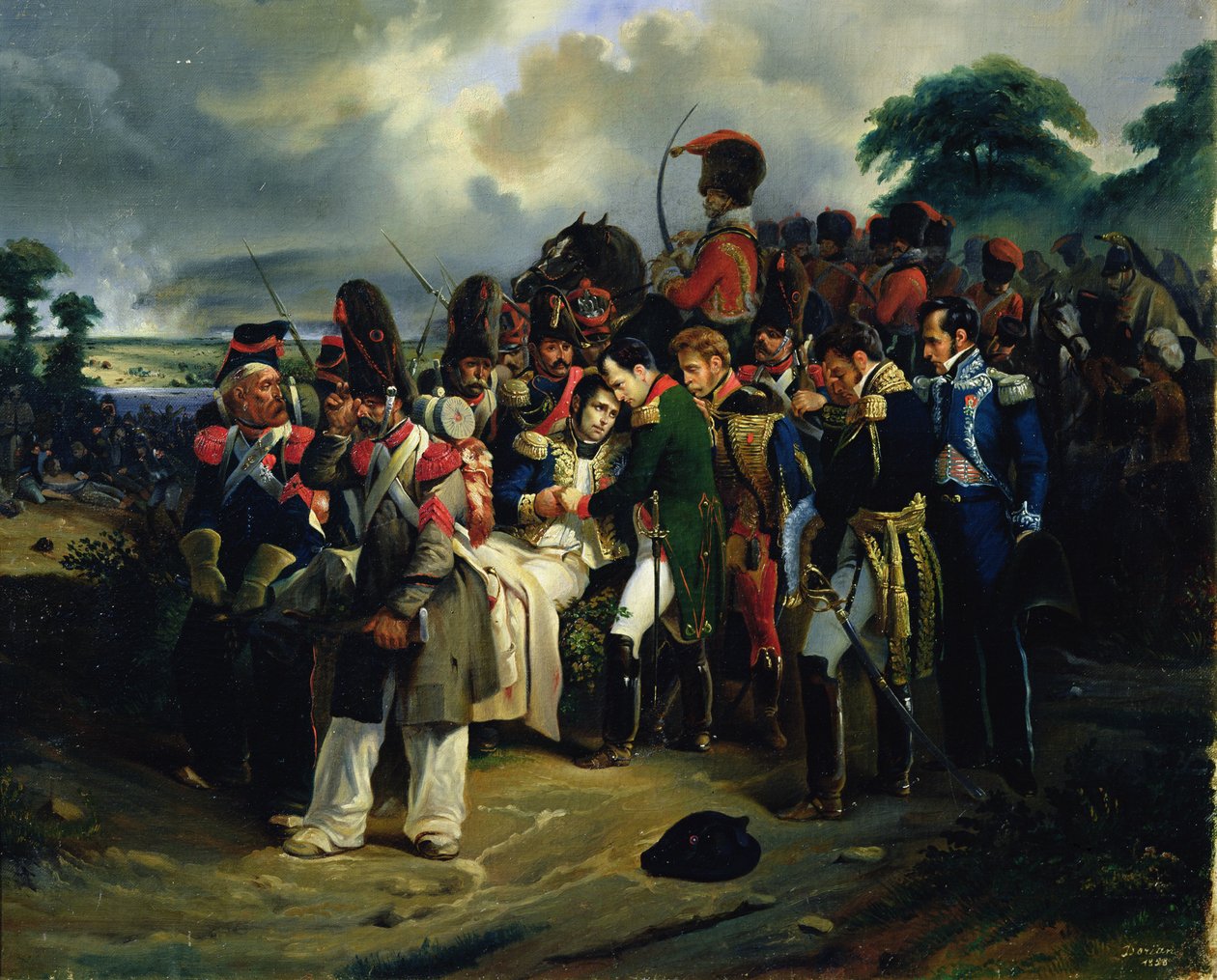 Napoleon se loučí s maršálem Jeanem Lannesem, 1858 od Dorian