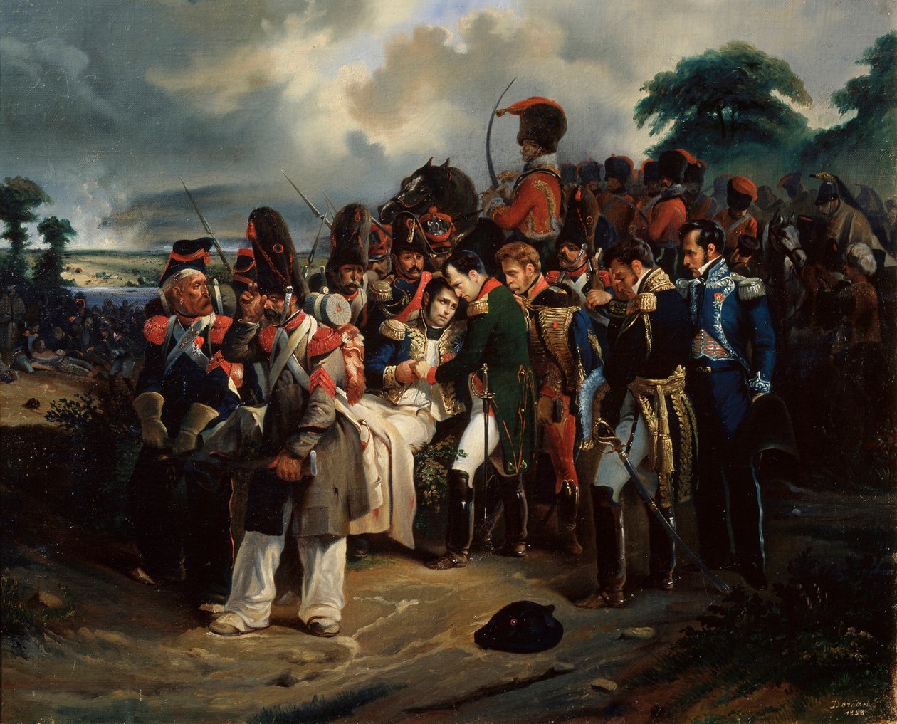 Napoleon se loučí s maršálem Jeanem Lannesem, 1858 od Dorian
