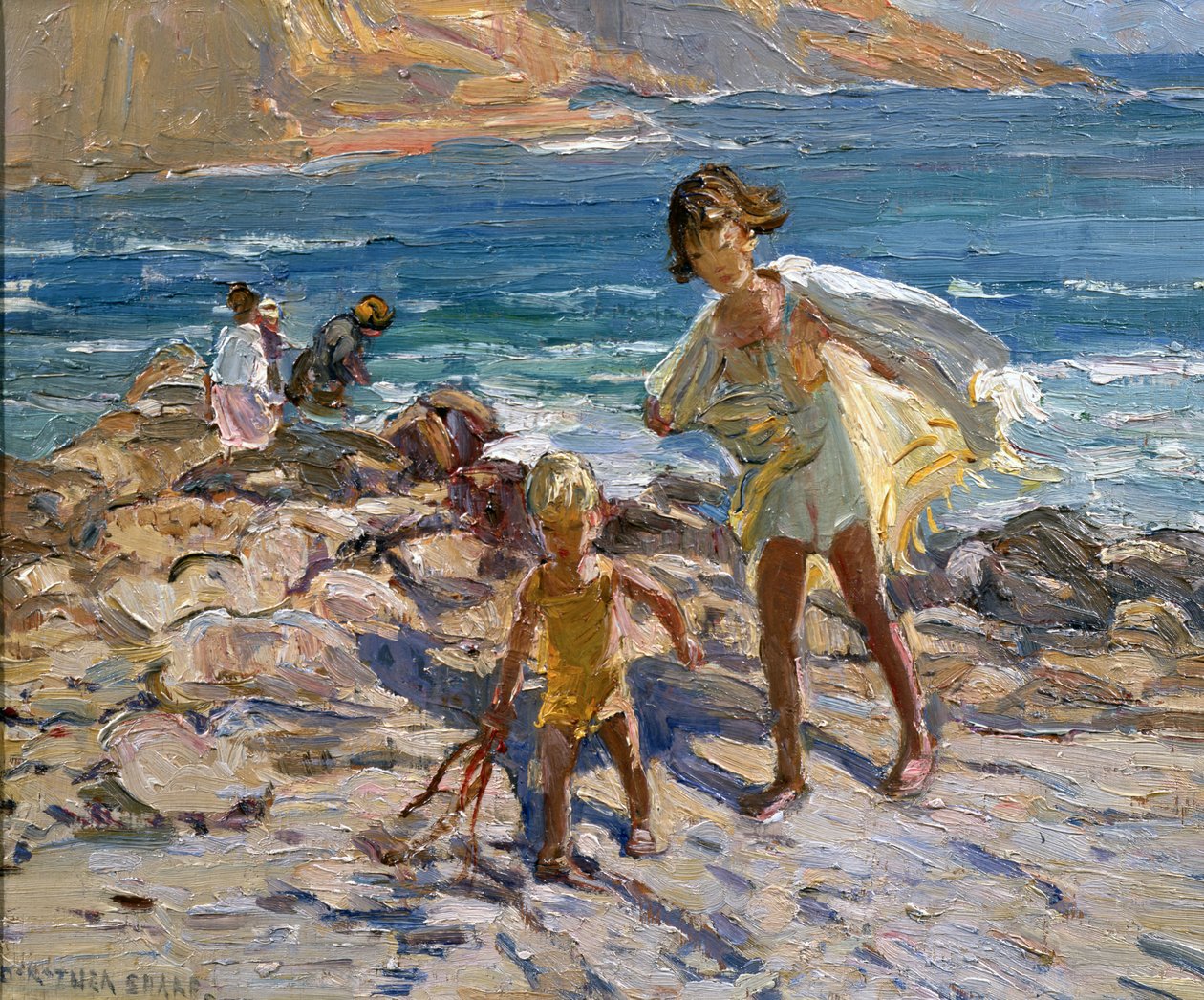 U moře (olej na desce) od Dorothea Sharp