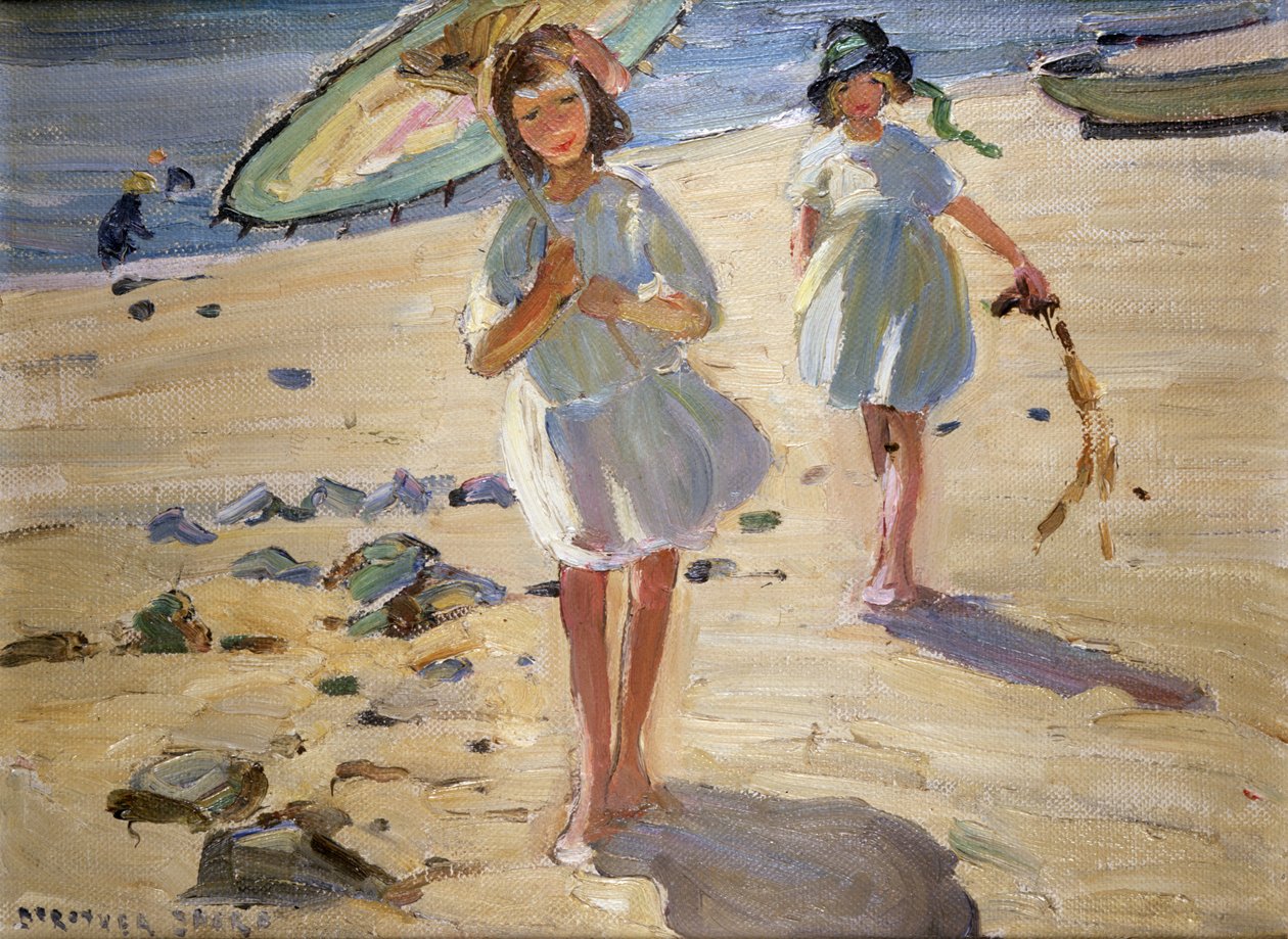 Přátelé na pláži (olej na plátně) od Dorothea Sharp