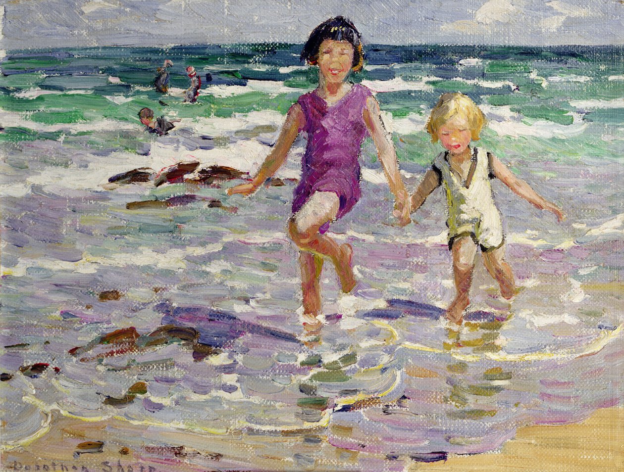 Přes vlny (olej na plátně) od Dorothea Sharp